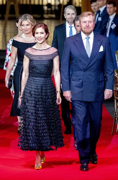 Crown Princess Mary stuns in black gown