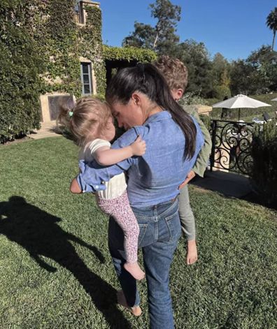 Meghan Markle with daughter Lilibet and son Archie in episode five of Netflix docuseries Harry & Meghan.