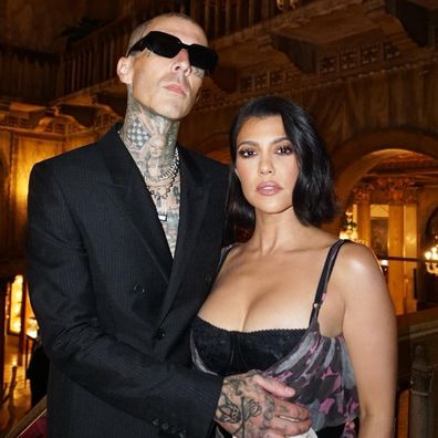 Kourtney Kardashian and Travis Barker.