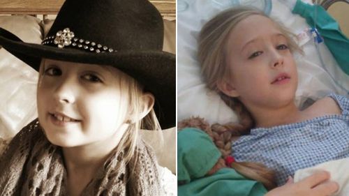 The eight-year-old fighting an extremely rare form of breast cancer