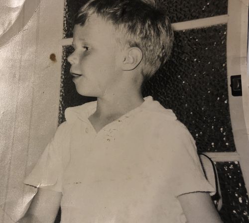 Brett pictured as a young boy.