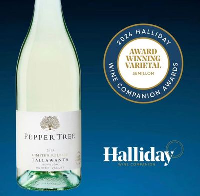 Semillon of the Year – Pepper Tree Wines Museum Release Limited Release Tallawanta Single Vineyard Semillon 2013 Hunter Valley