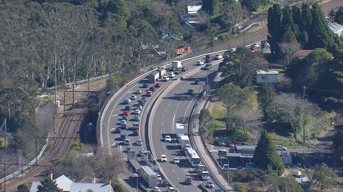 La poursuite policière se termine à Katoomba, dans les Blue Mountains.