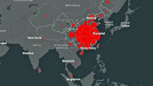 Coronavirus map