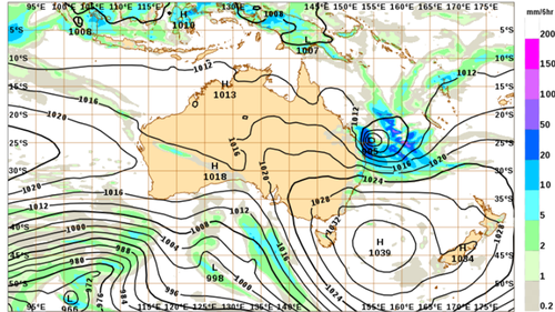 The East Coast Low will likely develop from Friday, bringing a spate of rainy and windy days to Queensland and NSW.