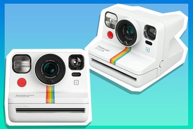 9PR: Polaroid Originals Now+ White I-Type Instant Film Camera
