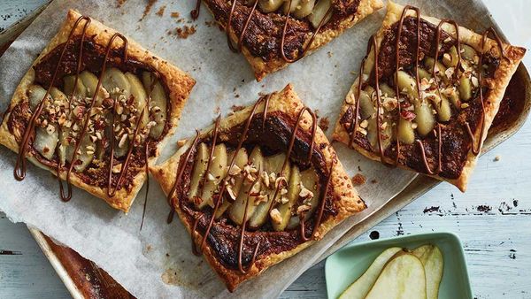 Pear and Nutella tart. Courtesy of Delicious Creations with Nutella