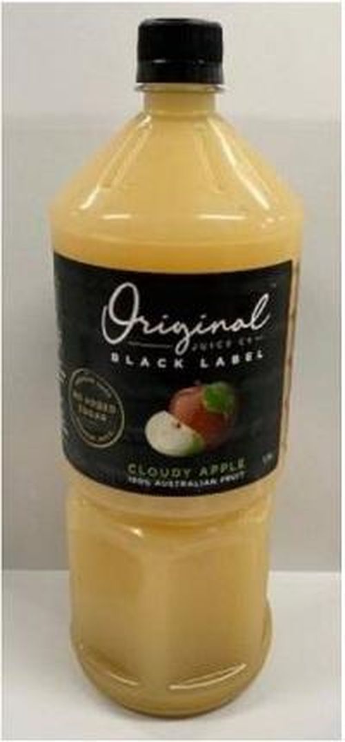 Thirsty Brothers Pty Ltd is conducting a recall of Original Juice Co. Black Label Cloudy Apple Juice 1.5L. The product has been available for sale at Coles in NSW and VIC.
