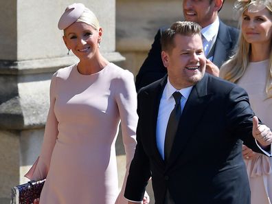 James Corden and Julia Carey