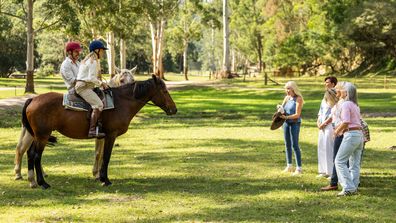The Golden Bachelor 2025 horse riding group date