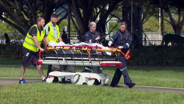 A man has being taken to hospital after a crocodile attack.