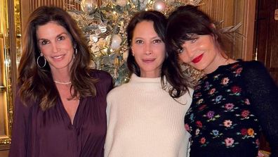 Cindy Crawford, Christy Turlington and Helen Christensen reunite December 2022.