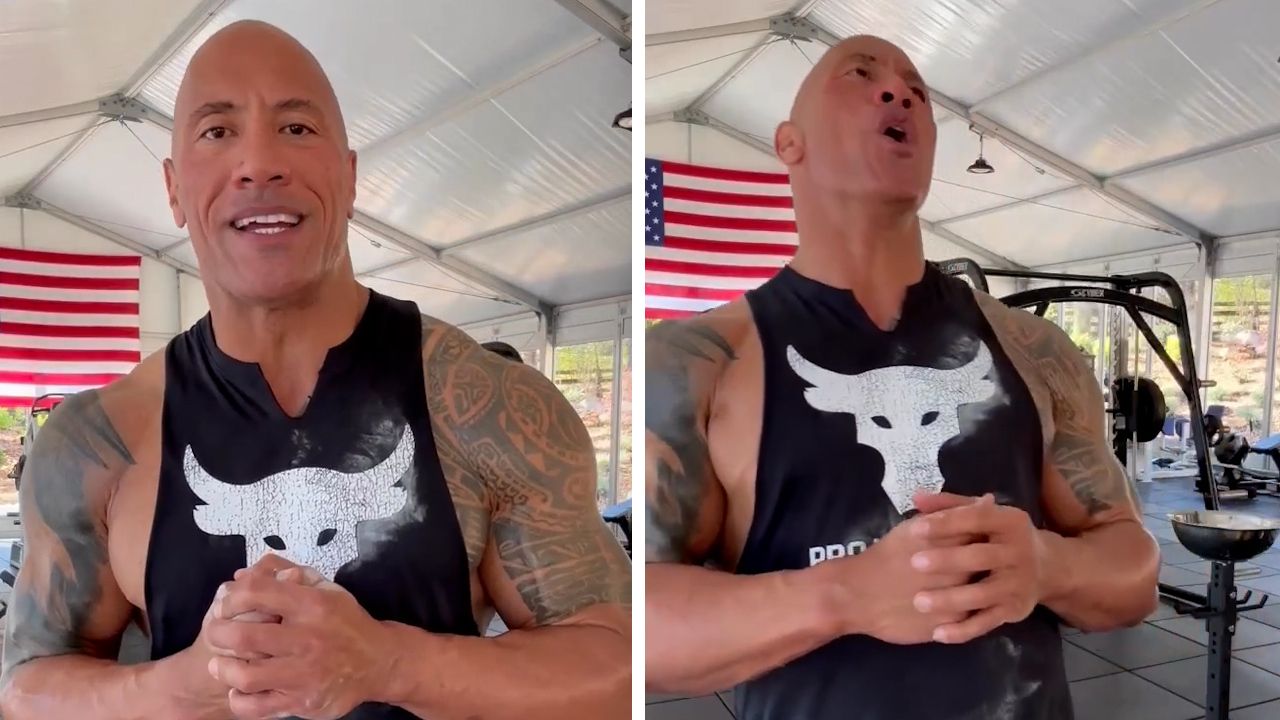 Dwayne &#x27;The Rock&#x27; Johnson has taken to Instagram to send an inspiring message of support to the Samoan rugby league team on the eve of their World Cup final clash against the Kangaroos in Manchester.