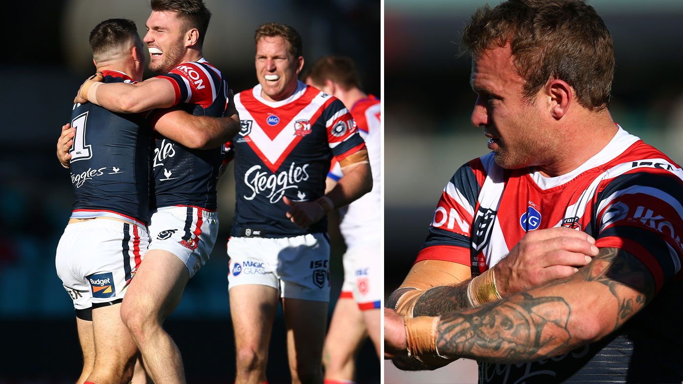 NRL: Sydney Roosters thrash Newcastle Knights but lose Jake Friend
