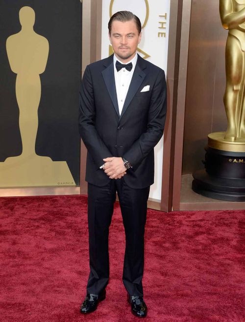 Leonardo DiCaprio at the Academy Awards in 2014. (Getty)