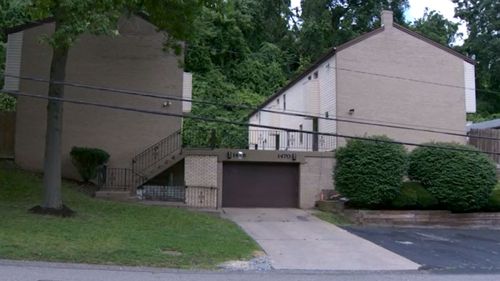 The townhouse block where a woman was held captive for months.