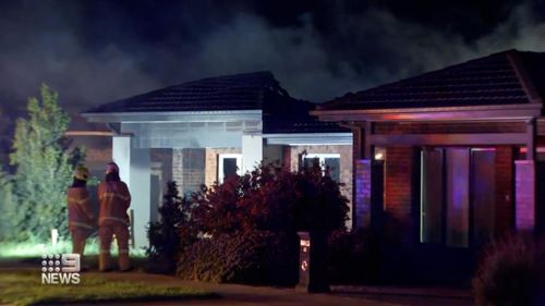 The fire broke out at 1am at the home in Melbourne's south west.