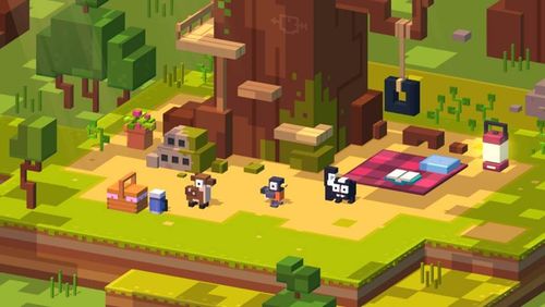 Crossy Road Castle video game screen shot