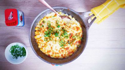 One-pan 10-minute cheesy corn wonder