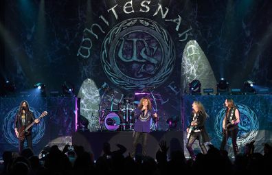 of Whitesnake performs at The Joint inside the Hard Rock Hotel & Casino as the band tours in support of "The Purple Album" on June 4, 2015 in Las Vegas, Nevada.
