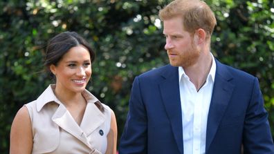 Prince Harry, Duke of Sussex and Meghan, Duchess of Sussex attend a Creative Industries and Business Reception on October 02, 2019 in Johannesburg, South Africa