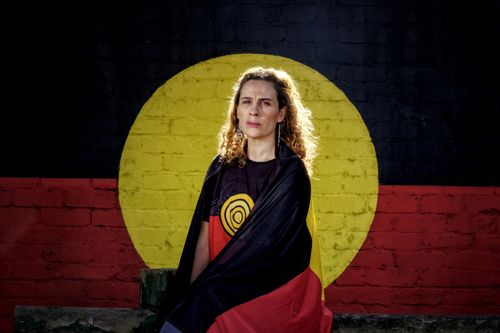 Laura Thompson, Gunditjmara Woman , Managing Director Spark Health Australia and Clothing The Gap says the Aboriginal flag is a symbol that unites Aboriginal communities. 