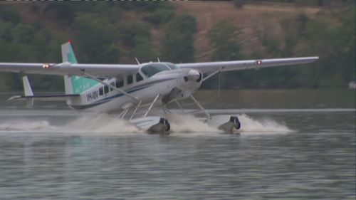 First seaplane flight from Sydney to Lake Burley Griffin