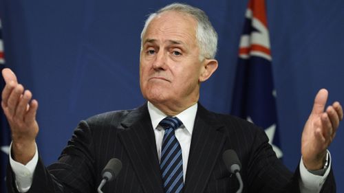 Prime Minister Malcolm Turnbull at a press conference yesterday. (AAP)