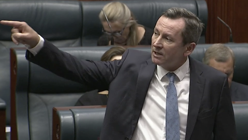 Mark McGowan addressed the 'deeply intimidating and threatening messages' in Parliament on Tuesday.