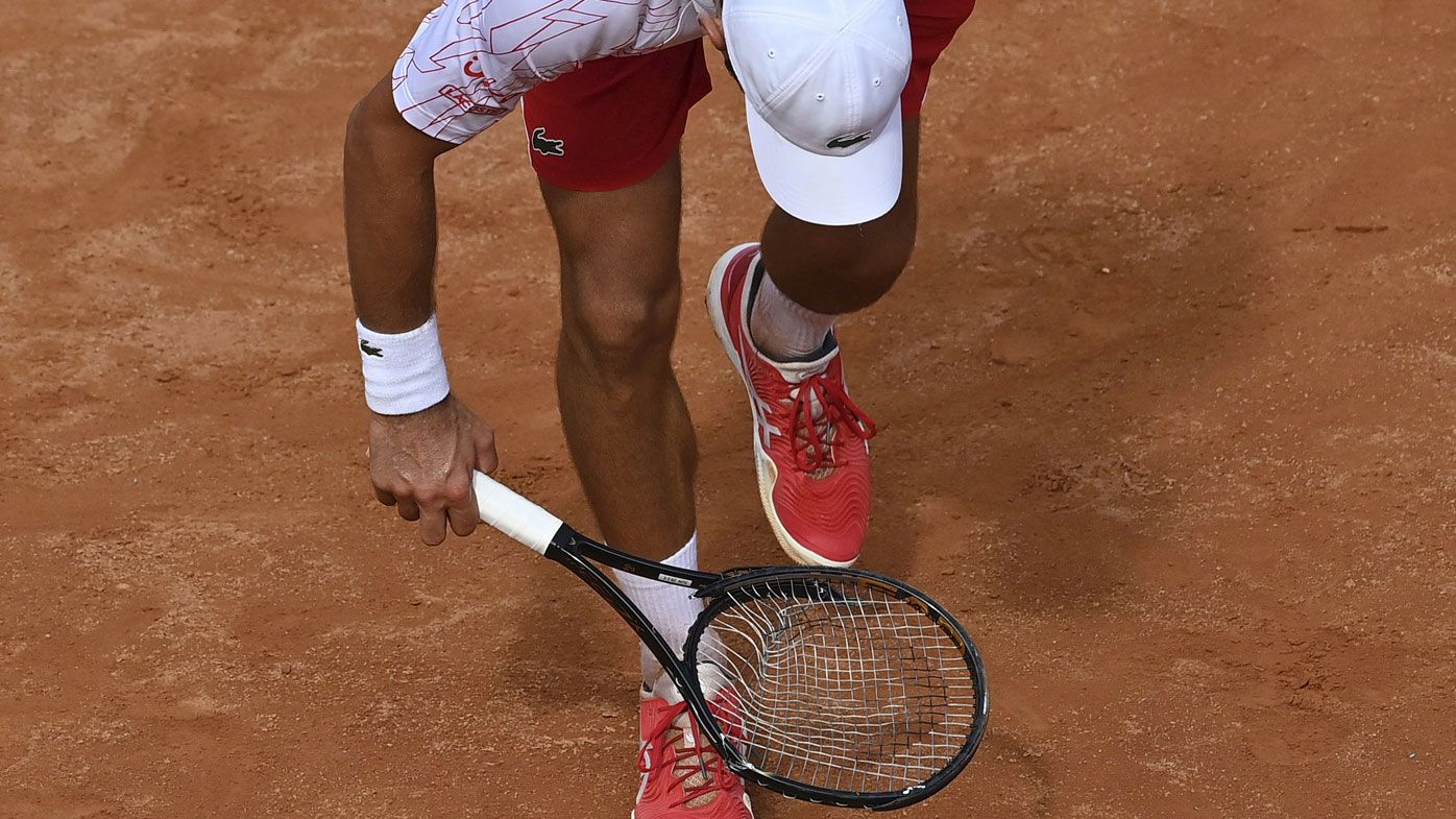 Novak Djokovic breaks racquet, Rafael Nadal cops upset loss at Italian Open