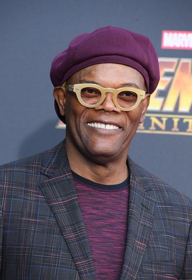 Samuel L. Jackson attends the premiere of Disney and Marvel's 'Avengers: Infinity War' on April 23, 2018 in Los Angeles, California.