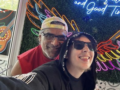 Jonathan Joss with his husband Tristan Kern de Gonzales