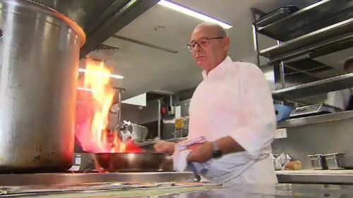 Tony Percuoco runs successful restaurant Tartufo. (9NEWS)