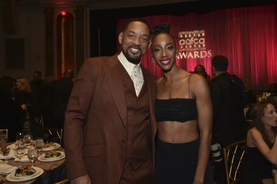 Will Smith and Charmaine Bingwa attend the African-American Film Critics Association Awards on Wednesday, March 1, 2023, at Beverly Wilshire in Beverly Hills, LA