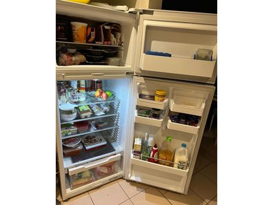 Jo's fridge feeds herself and her three children.