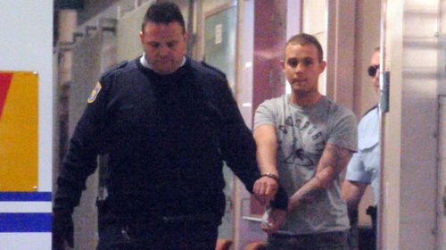 Kieran Loveridge, il vigliacco assassino, fuori dal tribunale in ottobre. (AAAP)