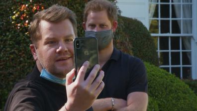 Prince Harry, James Corden, Meghan Markle