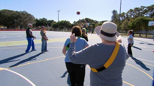 The initiative is designed to allow senior citizens the chance to reconnect with sport and also get our of their homes. Picture: 9NEWS.