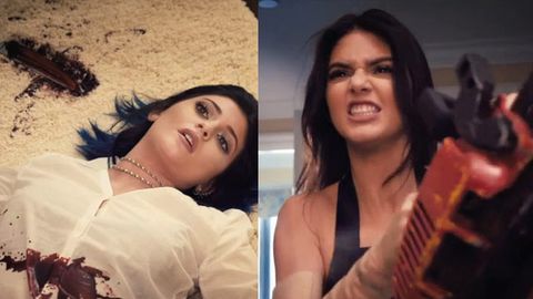 Death becomes her! Kendall and Kylie Jenner shock with bloody pranks for MuchMusic Awards promo