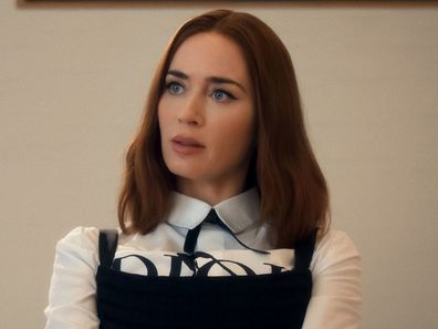 (Center) Emily Blunt as Emily Charlton in 20th Century Studios' THE DEVIL WEARS PRADA 2. Photo courtesy of 20th Century Studios. © 2026 20th Century Studios. All Rights Reserved.