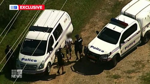 A Queensland family has been left shaken after their home was allegedly broken into by a group of teens armed with knives and box cutters.