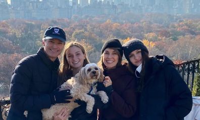 Maree Johnson and her family in New York.