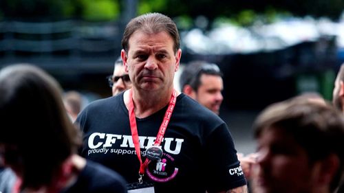  CFMEU's Victorian secretary John Setka stepped down from his position on Friday.