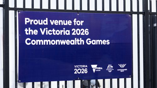 Mars stadium in Ballarat was to be used in the 2026 Commonwealth Games.  Photo by Jason South. 18 th July 2023.