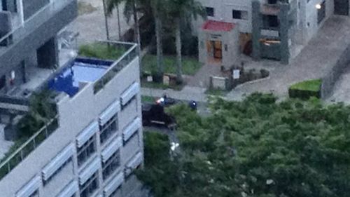 Police have surrounded a man in a residence on the Gold Coast. (Supplied)