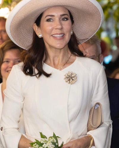 Crown Princess Mary's pearl and opal studs
