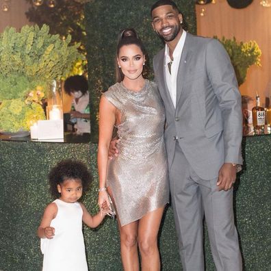 Khloé Kardashian, Tristan Thompson, daughter True, family, photo