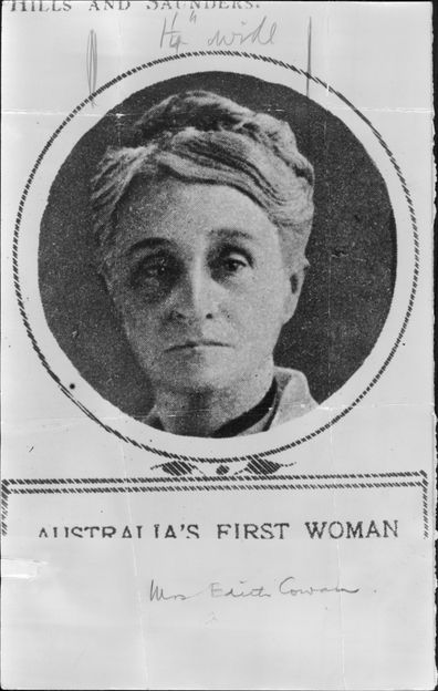 Australia's First Woman MP Mrs. Edith Cowan