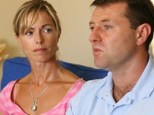 Kate and Gerry McCann, the parents of the missing girl Madeleine McCann. 
