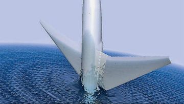 MH370 could have nosedived into the ocean, a new theory says. Picture: (Texas A&M University at Qatar/Notices of the American Mathematical Society)